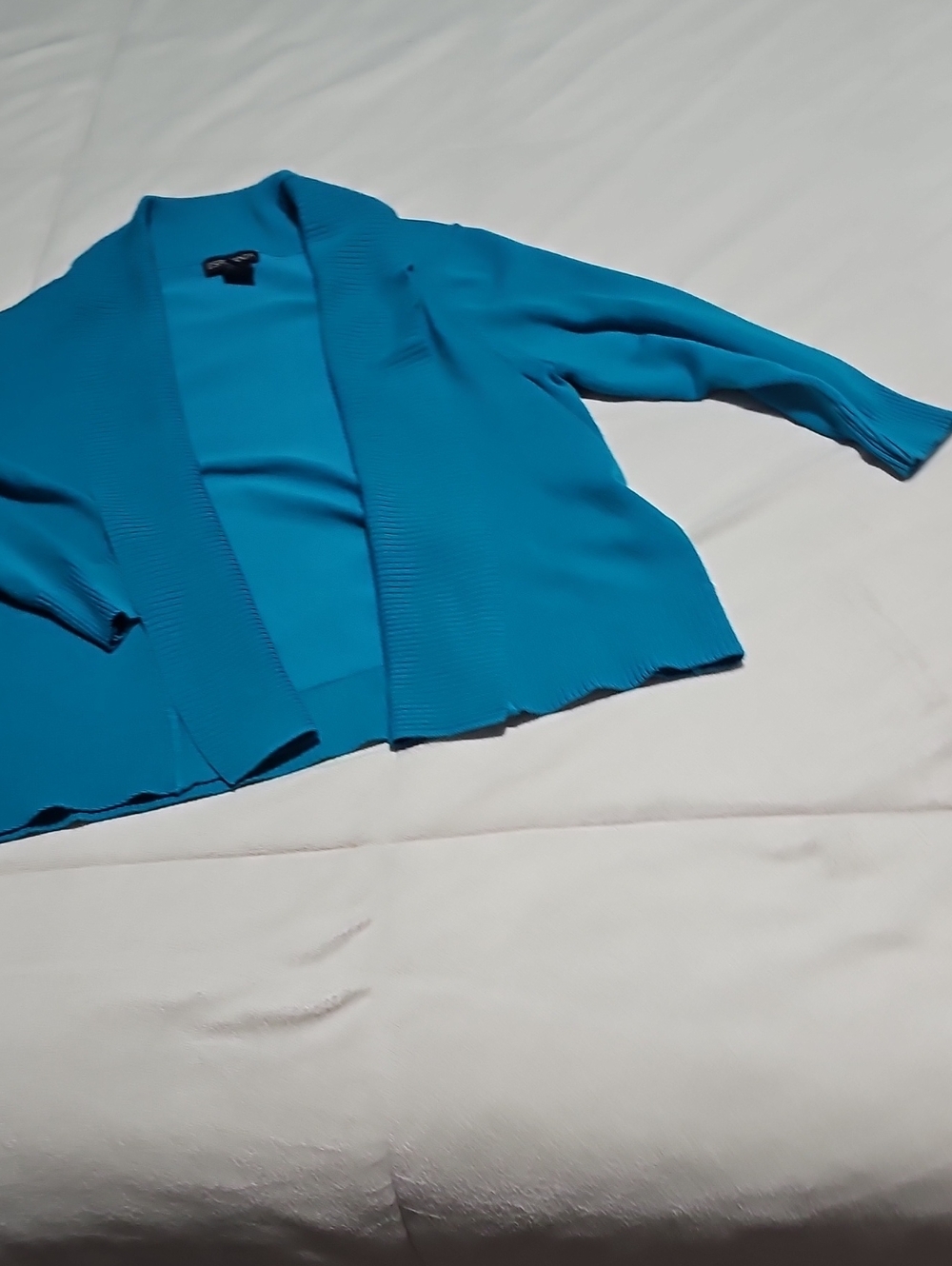 Esperanza Women’s Open-Front Teal Cardigan